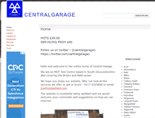 Tablet Screenshot of central-garage.co.uk